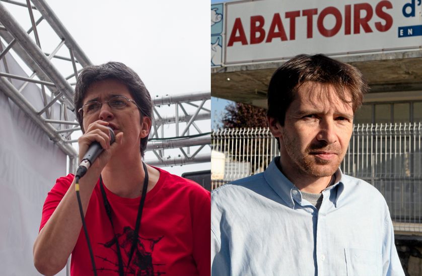 Brigitte Gothière et Sébastien Arsac, cofondateurs et porte-parole de L214.