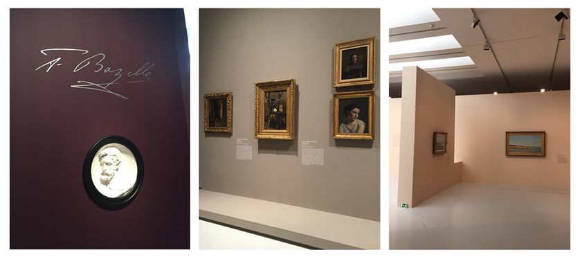 Vue de l'exposition "Frédéric Bazille, la jeunesse de l'impressionnisme" au Musée Fabre (Montpellier) du 25 juin au 16 octobre 2016