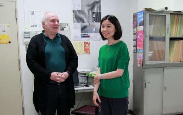Laurent Teycheney et Mari Kamimoto. (© Victor Tribot Laspière / France Musique)
