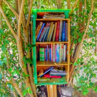 Bibliothèque dans la rue