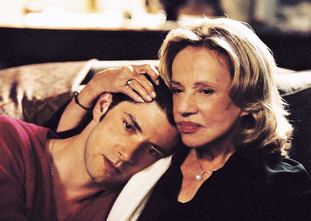 Jeanne Moreau et Melvil Poupaud dans Le temps qu'il reste