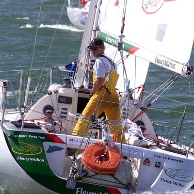 Philippe Poupon lors de la Solitaire du Figaro en 2001