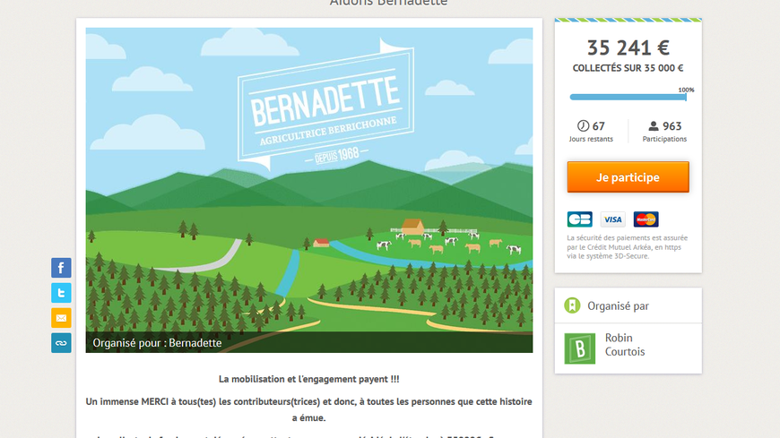 La cagnotte a permi de récolter plus de 35.000 euros