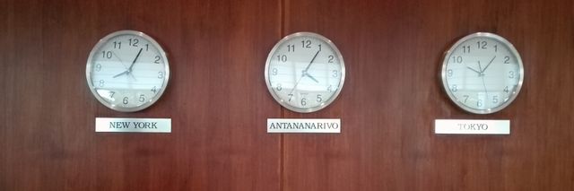 Des horloges à Antananarivo
