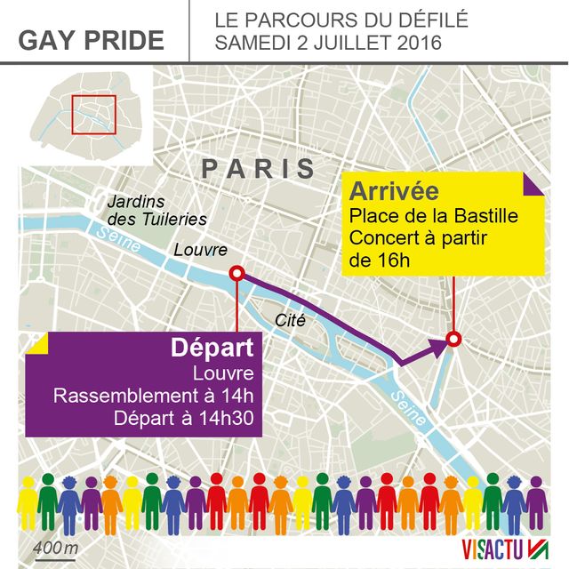 Marche des fiertés 2016 : nouveau parcours