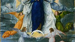 L'Assomption de la Vierge peint par Michel Sittow, vers 1500