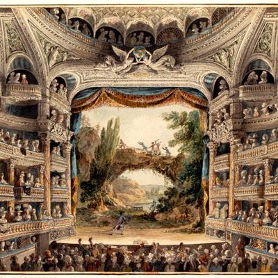 Intérieur de la Comédie-Française, fin 18e siècle