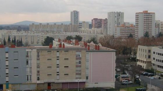 La partie sud du quartier de la Paillade à Montpellier