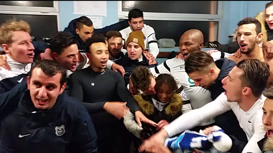 Clément Daoudou avec ses co-équipiers
