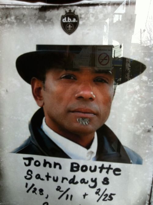 Nouvelle-Orléans : Affiche concert de John Boutte