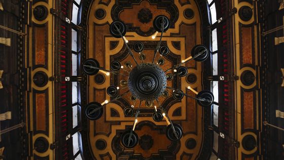 Plafond de la "Schola" (synagogue) "Levantina", dans le Ghetto de Venise ©Reuters - Alessandro Bianchi