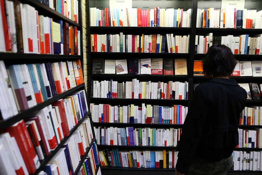 Dans une librairie de Rouen