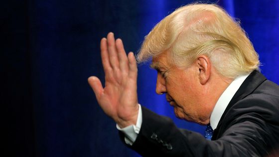 Donald Trump lors d'un meeting dans le New Hampshire, le 13 juin 2016 ©Reuters - Brian Snyder
