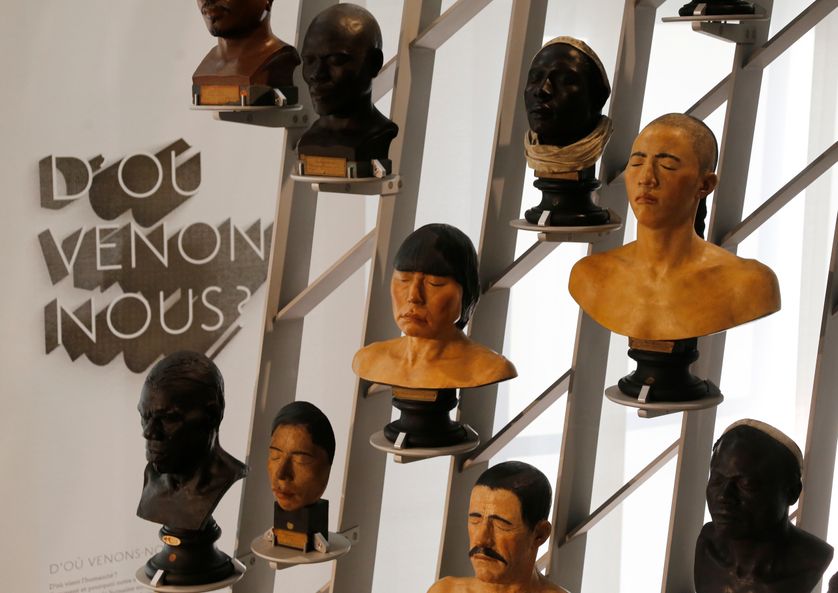 Au Musée de l'Homme, à Paris