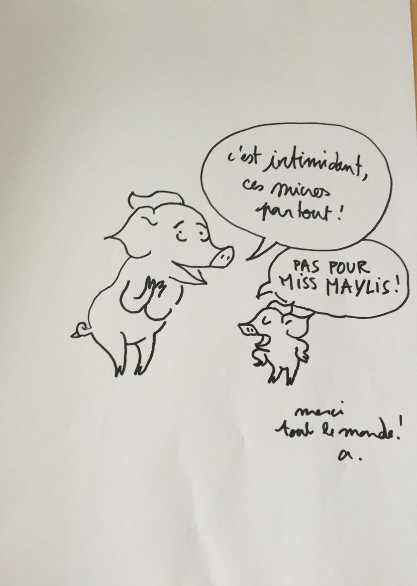 Dessin d'Anaïs Vaugelade pour La Grande Table d'été