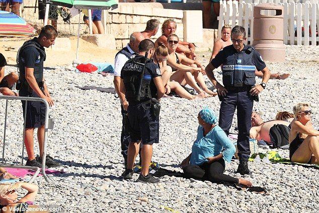 Contrôle d'une femme voilée à Nice