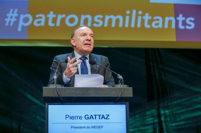 Pierre Gattaz, pdt du Medef en 2014 à Lyon