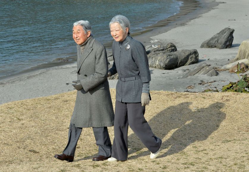 l'Empereur Akihito and l'Impératrice Michiko en février 2016