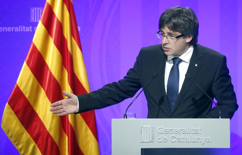 Le président de la Generalitat de Catalogne Carles Puigdemont