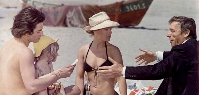 Sami Frey, Romy Schneider et Yves Montand