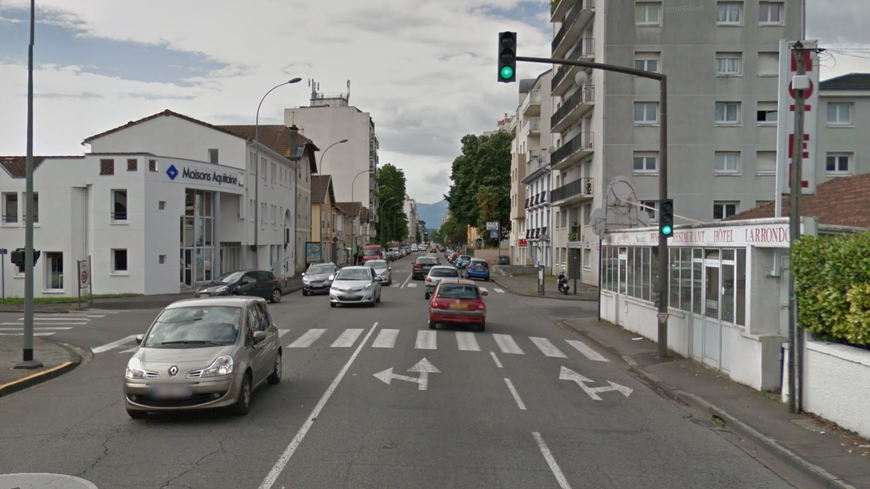 La bagarre a eu lieu à l'intersection des avenues Jean Mermoz et Fouchet à Pau