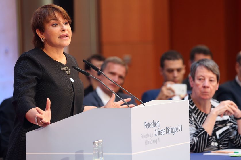 Hakima El Haite, à Berlin, le 7e Petersberg Dialogue sur le Climat, 4 juillet 2016