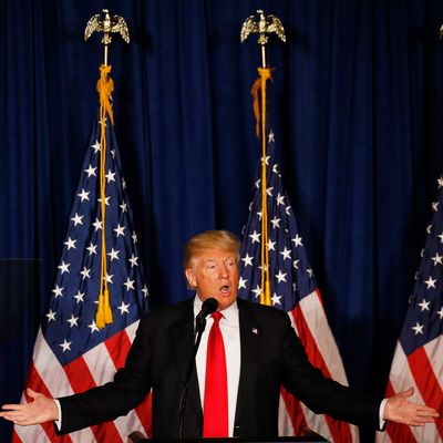 Donald Trump présente les grandes lignes de sa politique étrangère, le 24 Avril 2016, à Washington