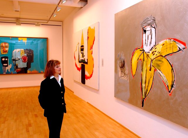 Une banane encore, ici interprétée par l'Américain Jean-Michel Basquiat
