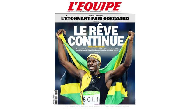 Une de l'Équipe du mardi 16 août