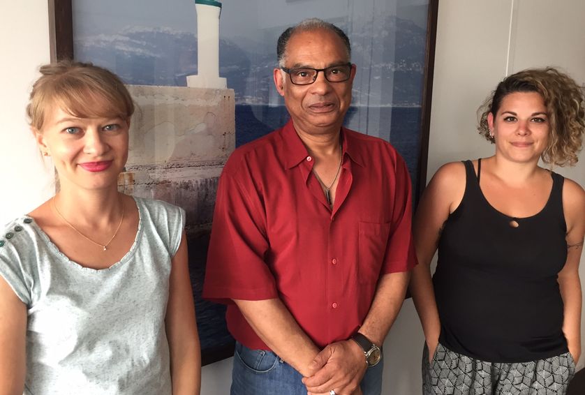 Cécile Deffontaine, Alain Héril et Diane Saint-Réquier, le 11 août 2016