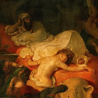 "La mort de Sardanapale" (détail)