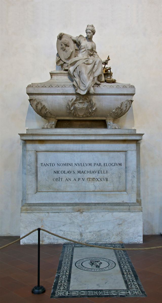 Tombe de Nicolas Machiavel à l'église Santa Croce de Florence