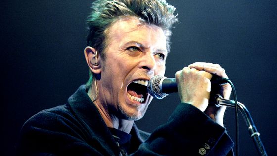 David Bowie en concert à Vienne, en 1996. ©Reuters - Leonhard Foeger