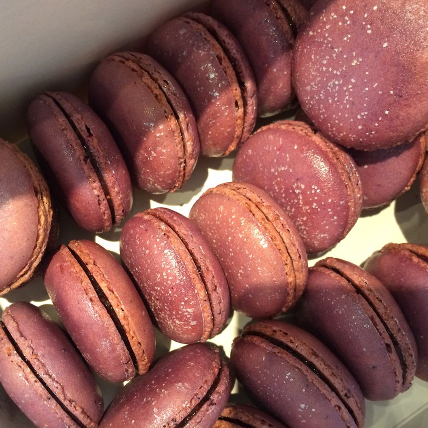 Les macarons à la figue de Marc Favalessa.