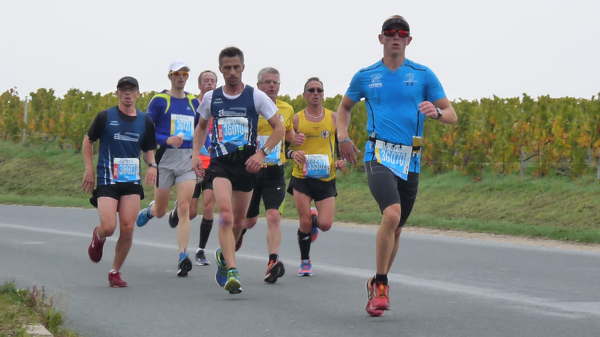 Le marathon de Reims dans les vignes de Champagne