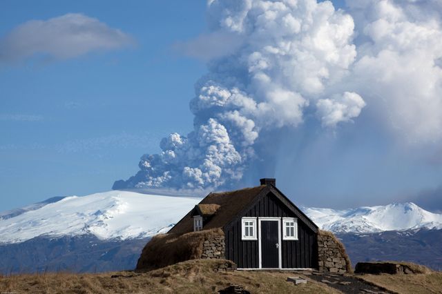 L'éruption du volcan Eyjafjallajokull, en 2010.