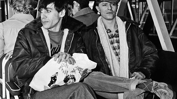 David Bowie et Iggy Pop en 1977