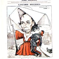 Louise Michel Caricaturée par Alfred Le Petit (1880) /