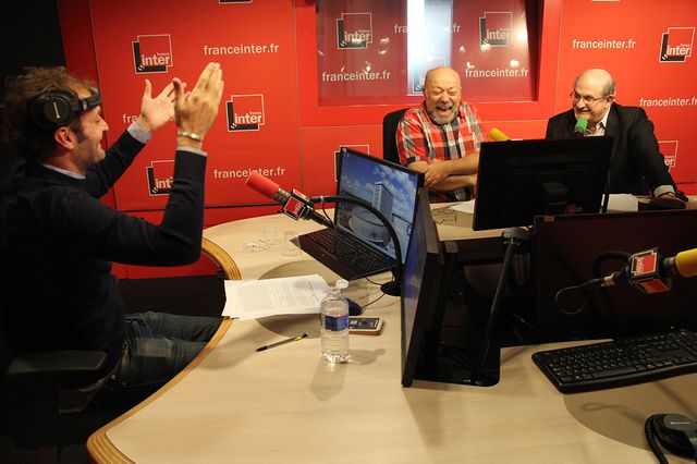 Augustin Trapenard, Michel Zlotowski et Salman Rushdie