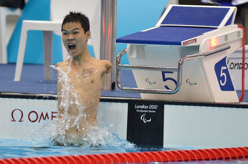 Zheng Tao, champion olympique du 100m dos à Londres en 2012