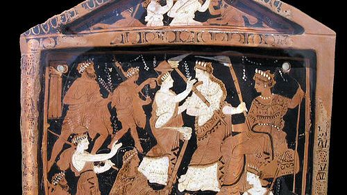 Rituel religieux des mystères d'Eleusis, musée d'Athènes