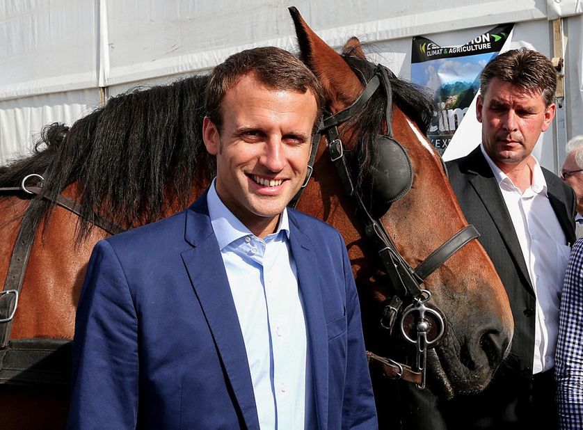 Emmanuel Macron à la foire de Chalons-en-Champagne ce jeudi.