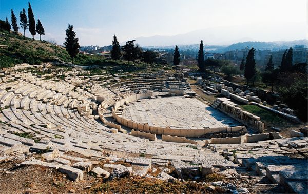 Theatre of Dionysus, Athens © DEA / A. VERGANI