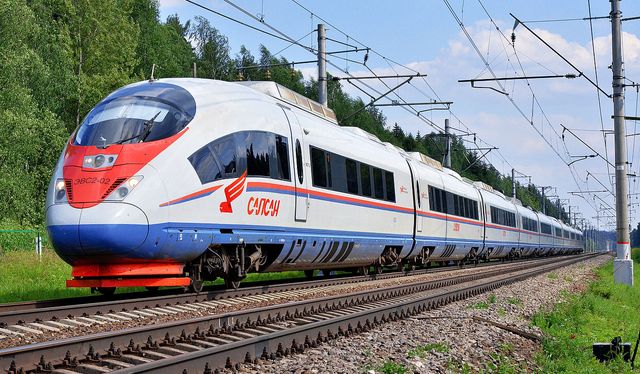 Le Sapsan de Siemens entre Moscou et Saint-Petersbourg