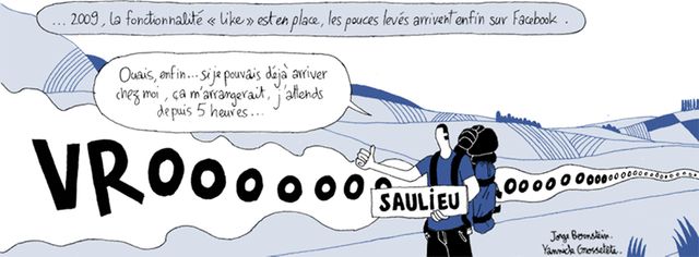Les symboles "like" apparaissent sur facebook en 2009