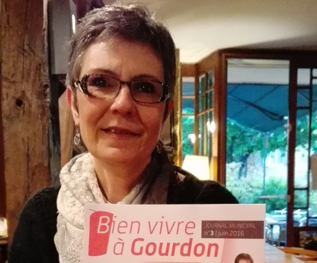 Marie Odile Delcamp, maire de Gourdon