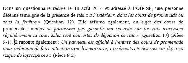 Un témoignage extrait du référé liberté