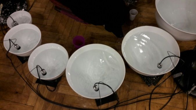Waterbowls en porcelaine de T Sauvage par S Noël