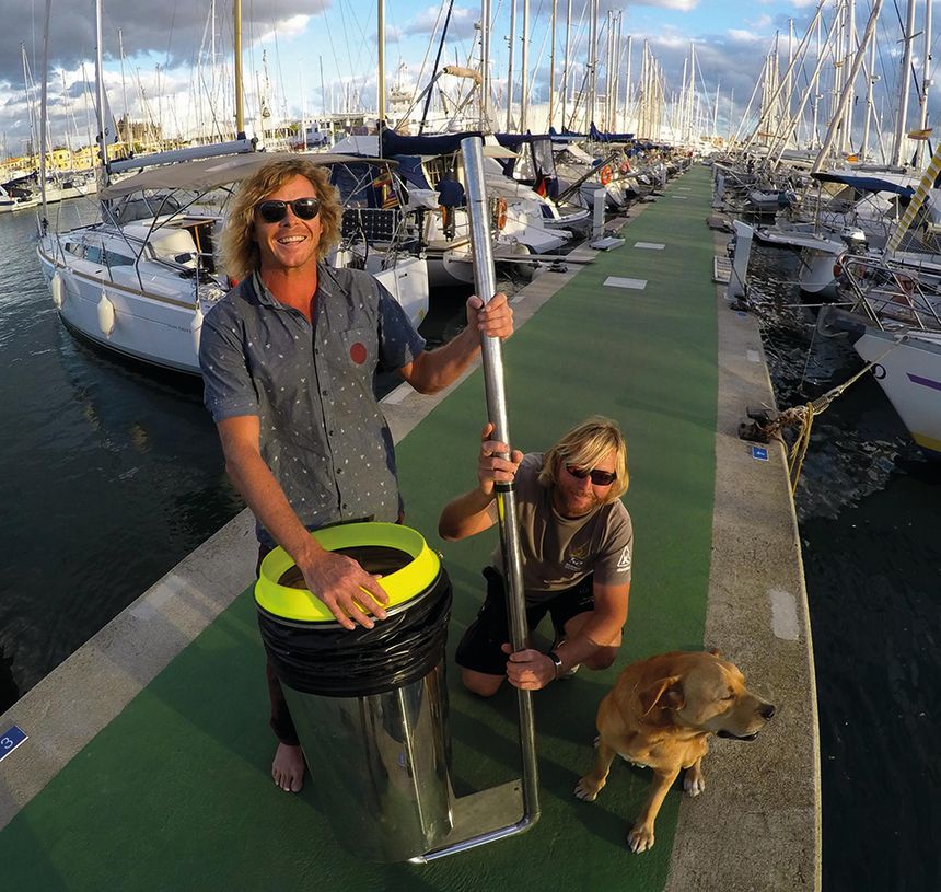 Peter Ceglinski et Andrew Turton et la Seabin
