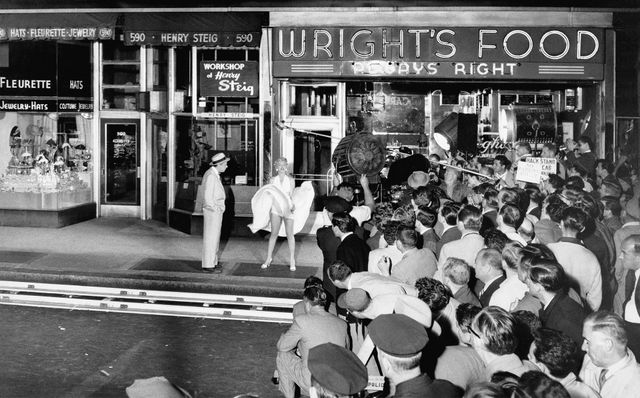 Marilyn Monroe with co star Tom Ewell during the filming The seven year itch NY 1954